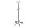 IV Pole, The Boomerang, Weighted Nesting Base, Twin Wheel Castors, SS304, 530x530x(1400-2300)mm