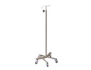 IV Pole, Internally Weighted, Nesting Base, #304 Stainless Steel, 530x530x1400-2300mm