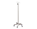 IV Pole, Internally Weighted, Nesting Base, #304 Stainless Steel, 530x530x1400-2300mm