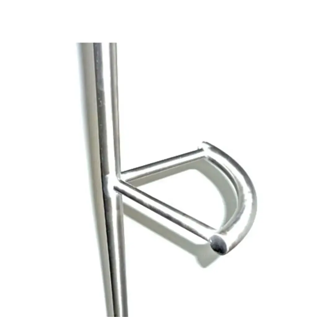 IV Pole Accessory – Stainless Steel – Quarter Ring Push Handle – 380 mm Diameter