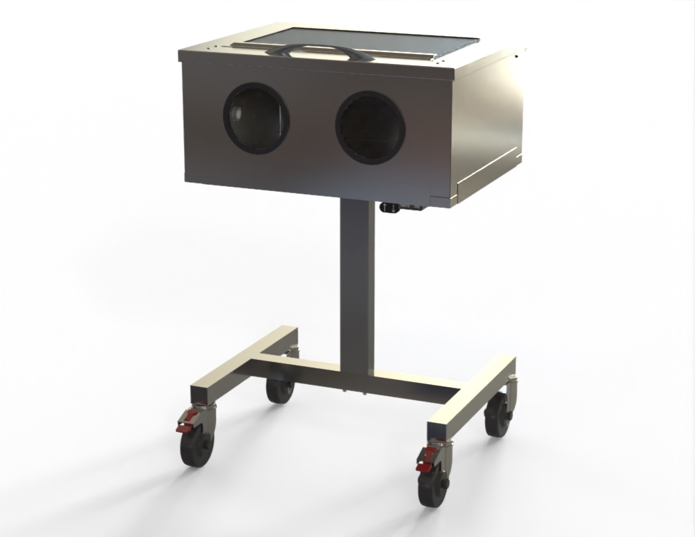 SPD Oil / Air Spray Booth – Height Adjustable, 700mm x 570mm (27.6" x 22.4"), 1100–1600mm H (43.3"–63"), 240V