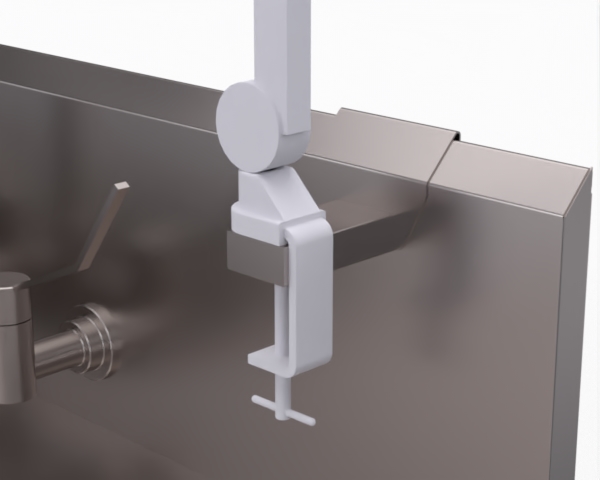 Magnifying Lamp – Splashback Bracket Add-On (Hooks-On Mount)