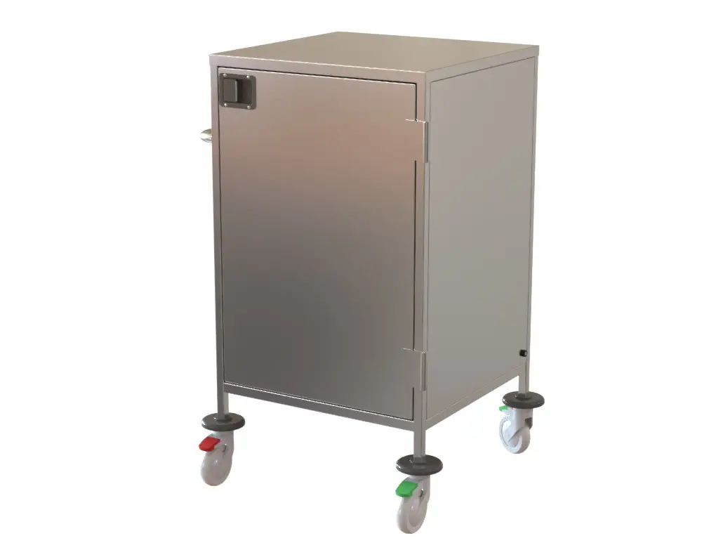 Case Cart – Stainless Steel – 3 Shelf – 6 STU Capacity, Weight 79.37kg