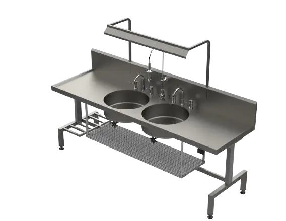 Sink Light – Dual 900mm LED - 240V with Adjustable Mount & Light Guard