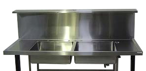 Shelf – Stainless Steel – Splashback Mounted – Full Length Fixed