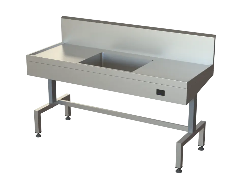 Sink Unit – Stainless Steel – Height Adjustable – Single Bowl, Wet Edge